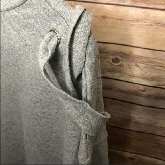 🌷5 for $25 Boohoo Imogen Eyelet Cross Side Split Sweater - Picture 6 of 8